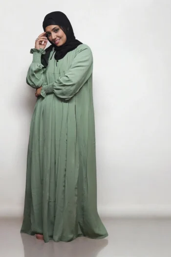 Burqa Umbrella Sleeve Heavy Chun in Mint Green