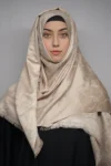 Turkish Shimmer Hijab Dupatta Viscose Tan