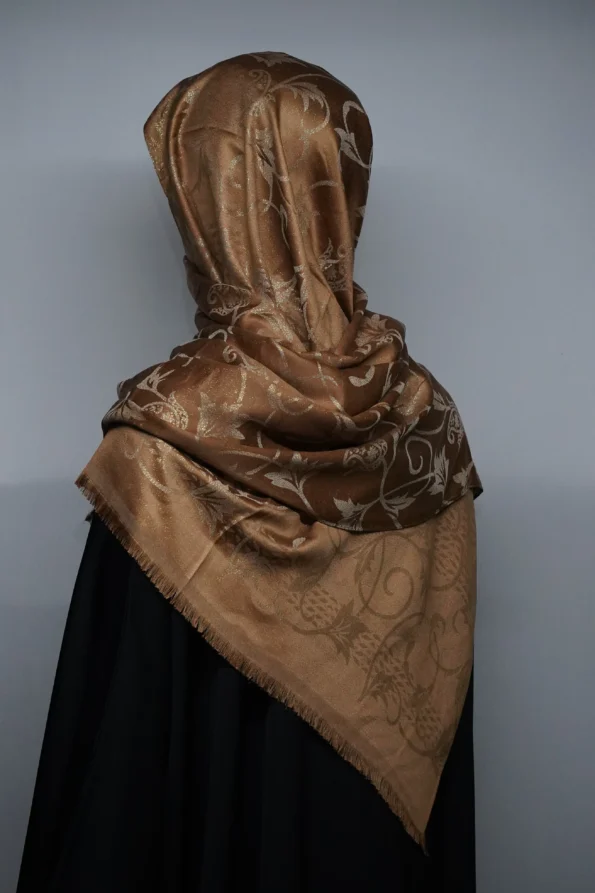 Turkish Shimmer Hijab Dupatta Viscose Copper