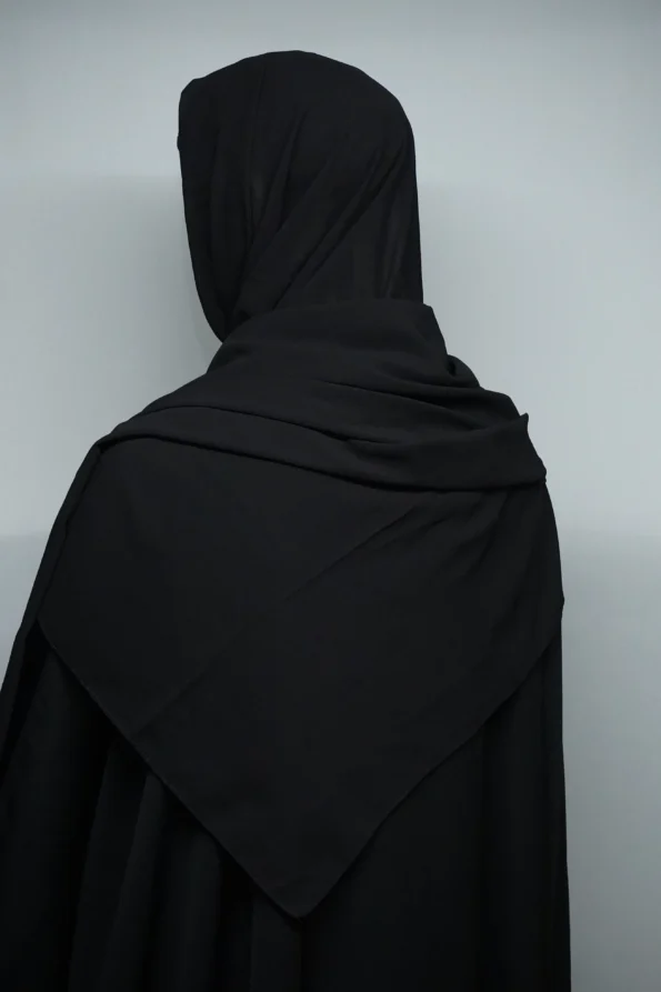 Black Georgette Hijab Stoles