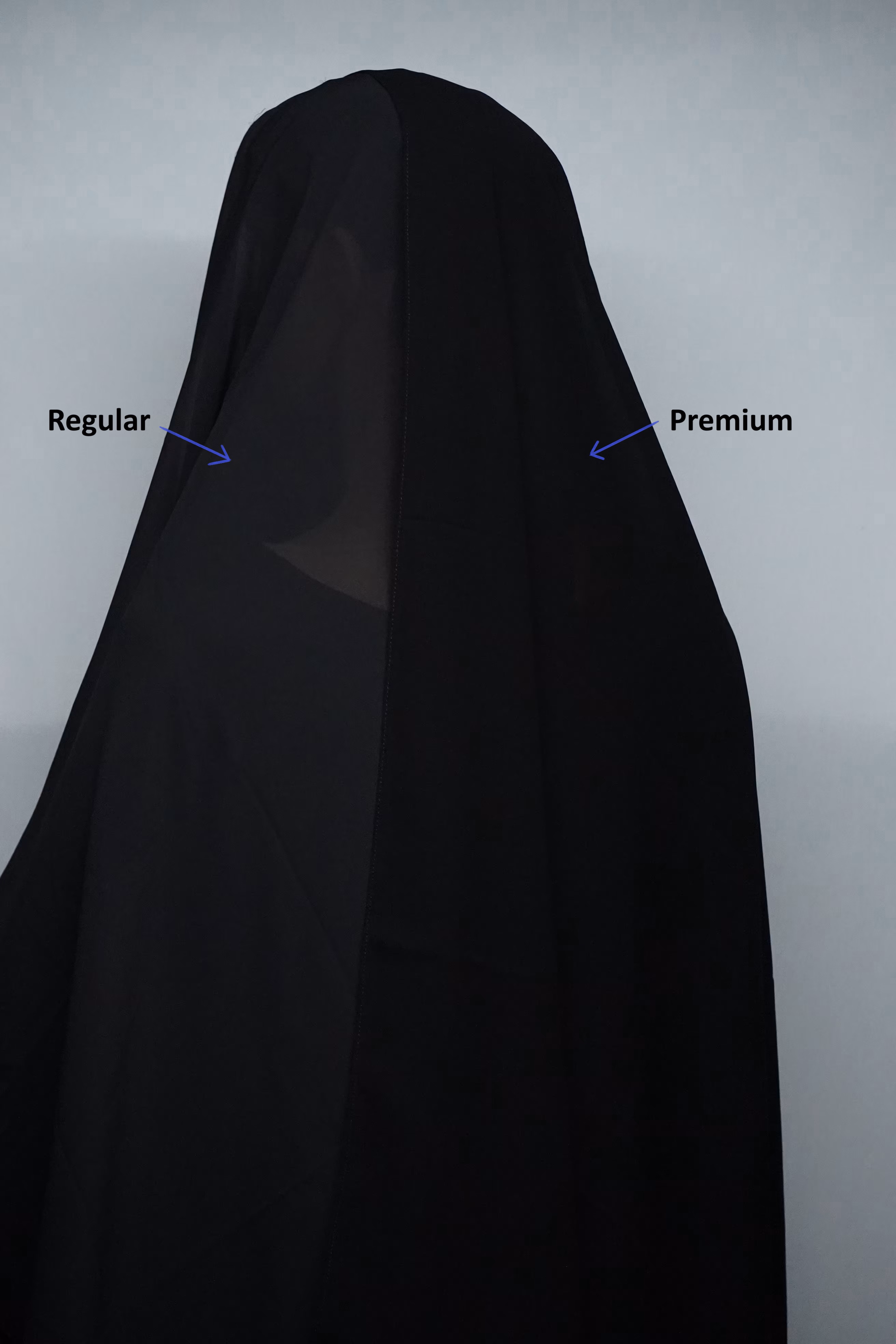 DSC00451 Chiffon Hijab Stoles Premium vs Regular
