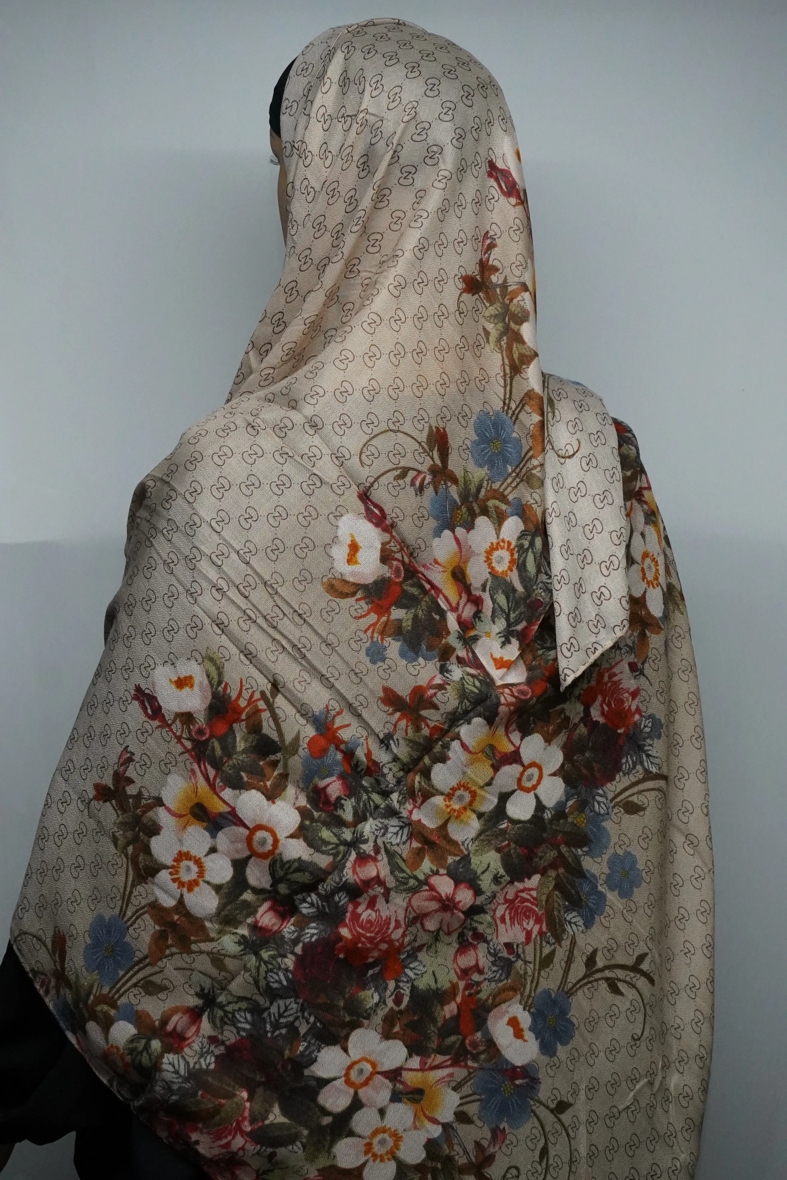 DSC00481 Siya Cotton Hijab Tan-color