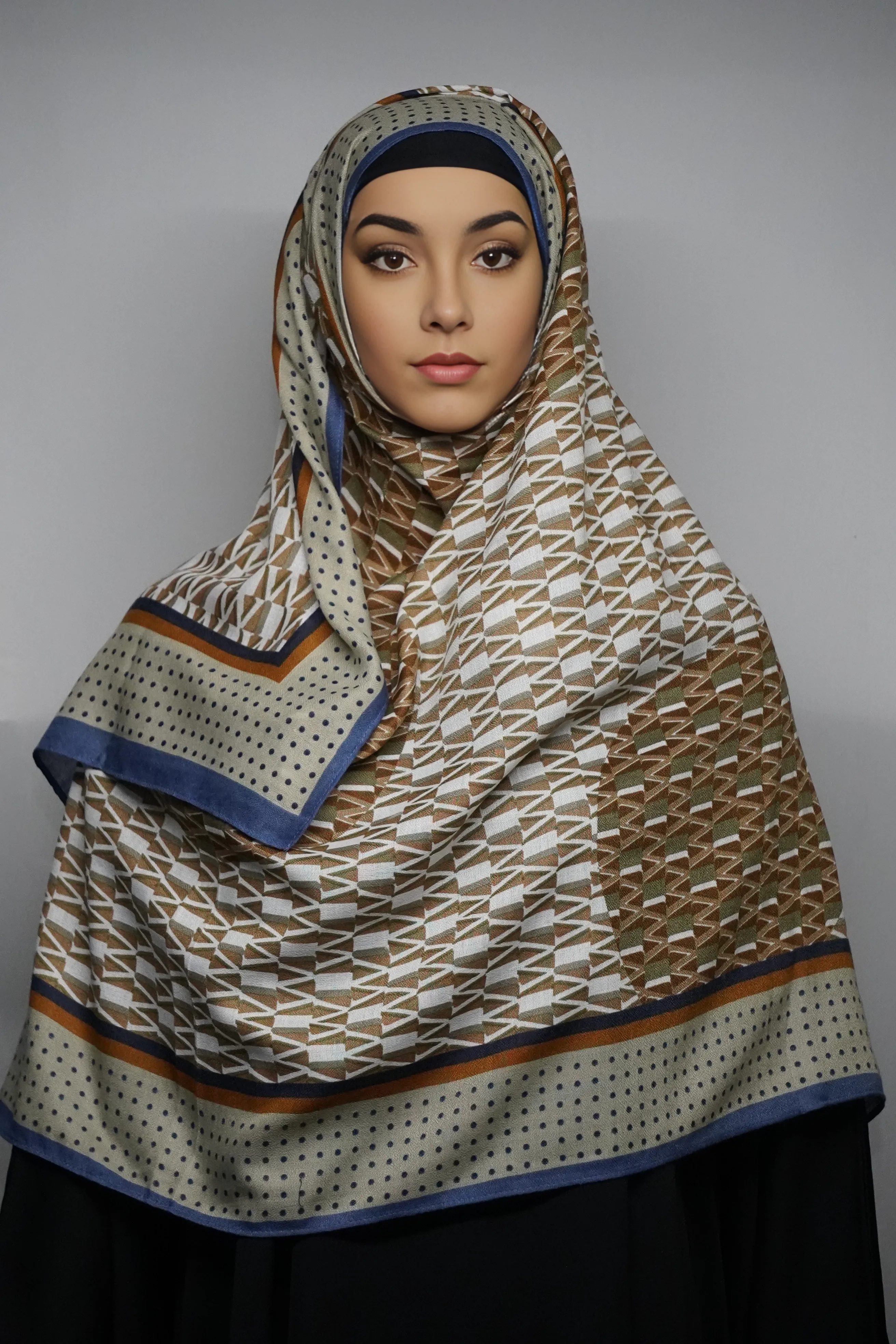 DSC00495_1721742177 Siya Cotton Hijab Stoles Caramel And Peanut Color