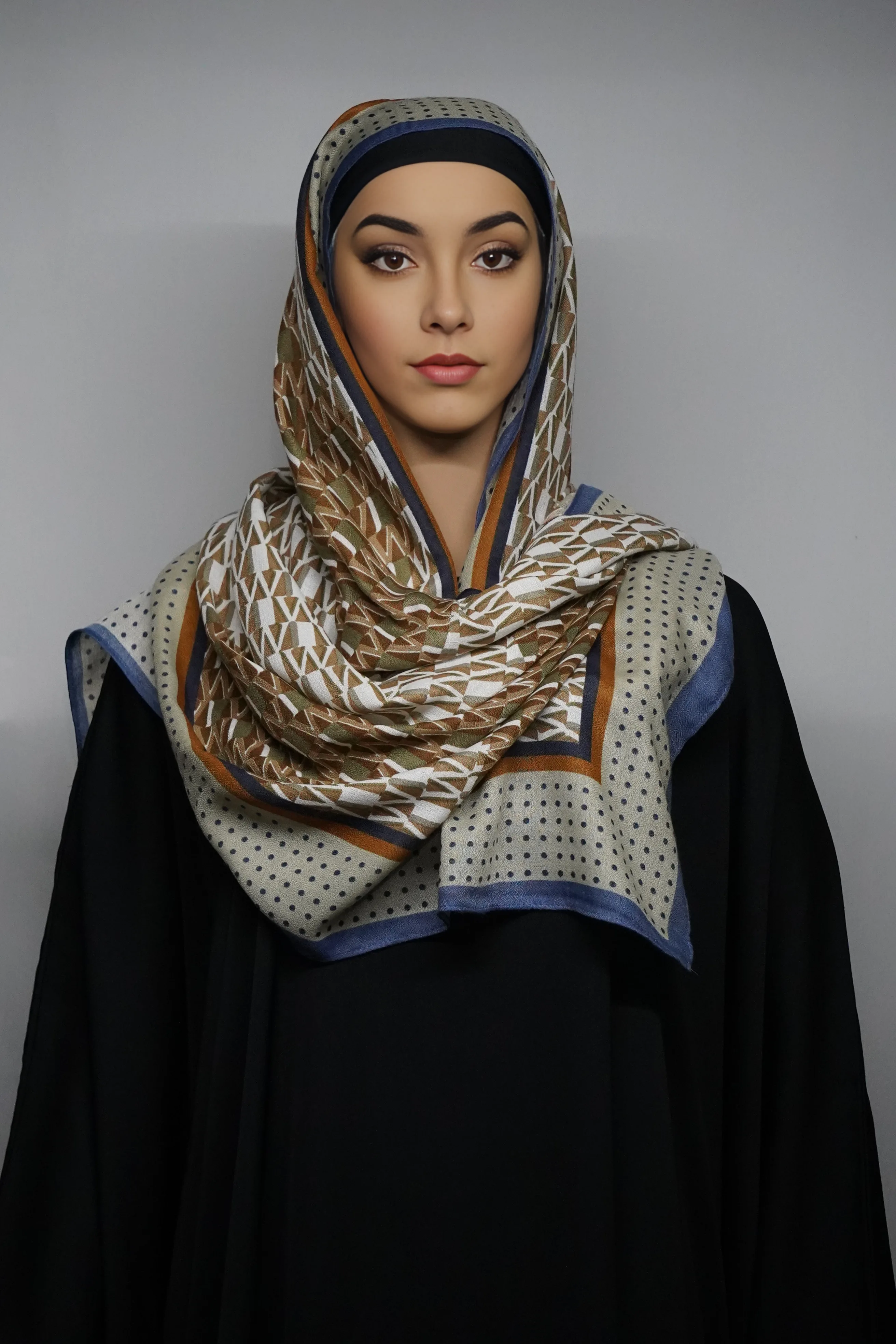 DSC00497_1721742186 Siya Cotton Hijab Scarf Caramel And Peanut