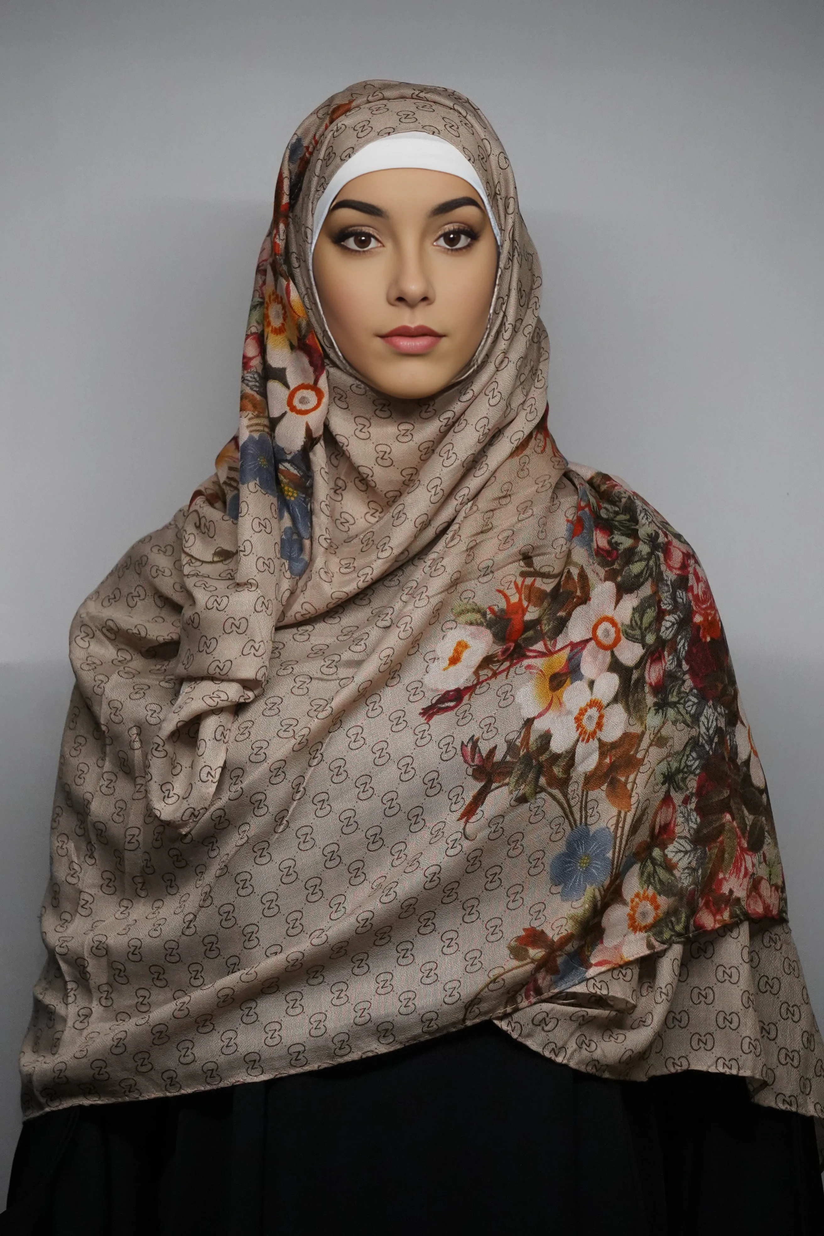DSC00499_1721742192 Siya Cotton Hijab Stoles Tan