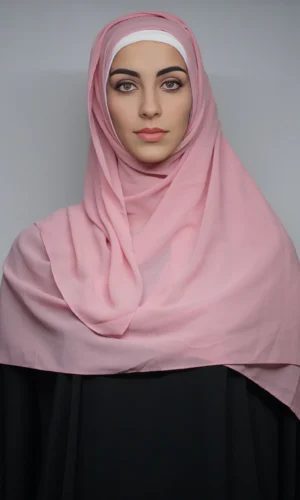Pink Georgette Hijab Generic