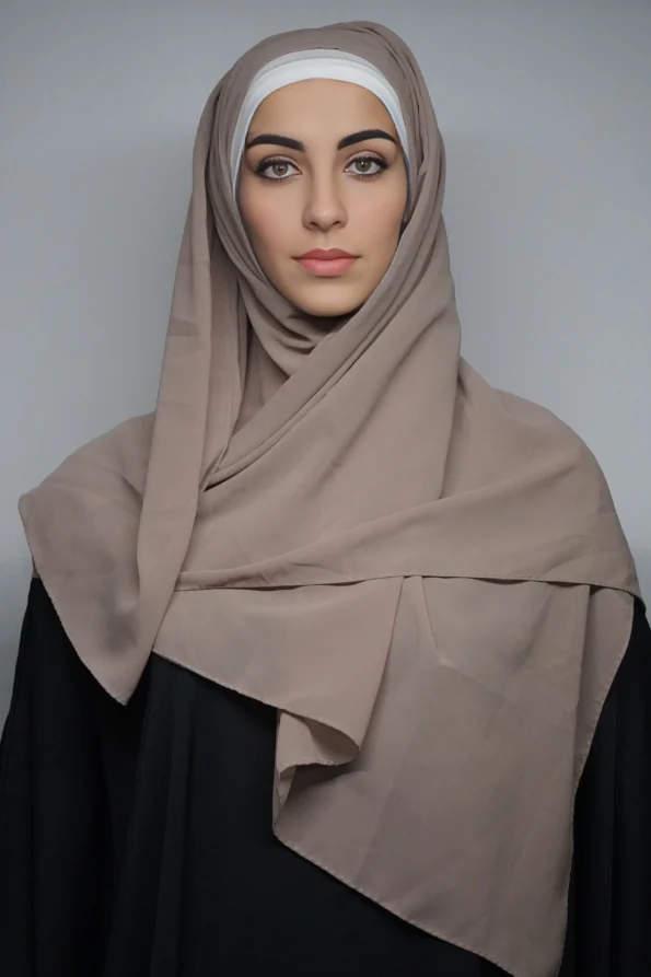 Warm Gary Georgette Hijab Stoles Generic