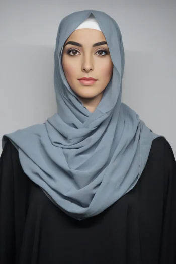 Georgette Hijab Stoles Stone Regular