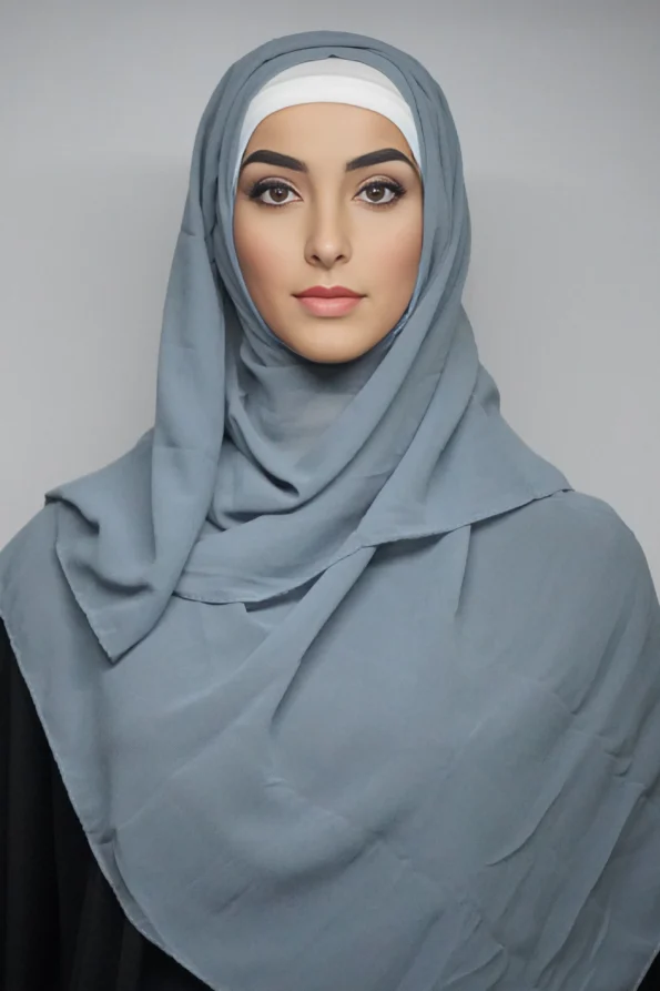 Georgette Hijab scarf Stone Regular