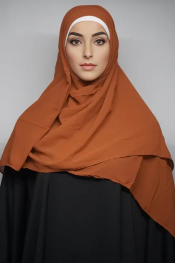 Georgette Hijab Scarf Copper (Regular)