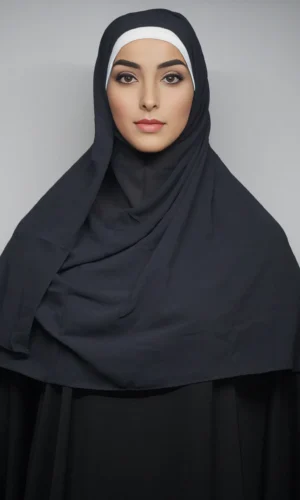Georgette Hijab Stoles Charcoal (Regular)