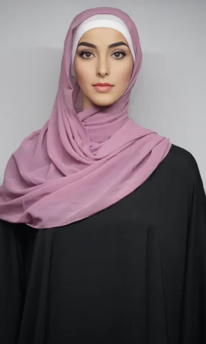 Georgette Hijab Stoles Blush Pink (Regular)
