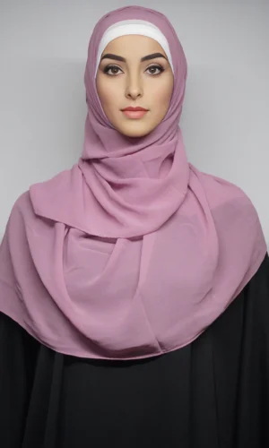 Georgette Hijab Scarf Stoles Blush Pink (Regular)