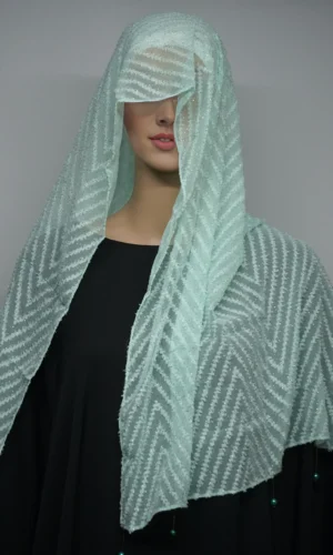 Fancy Dupattas Moti Latkan Mint Green