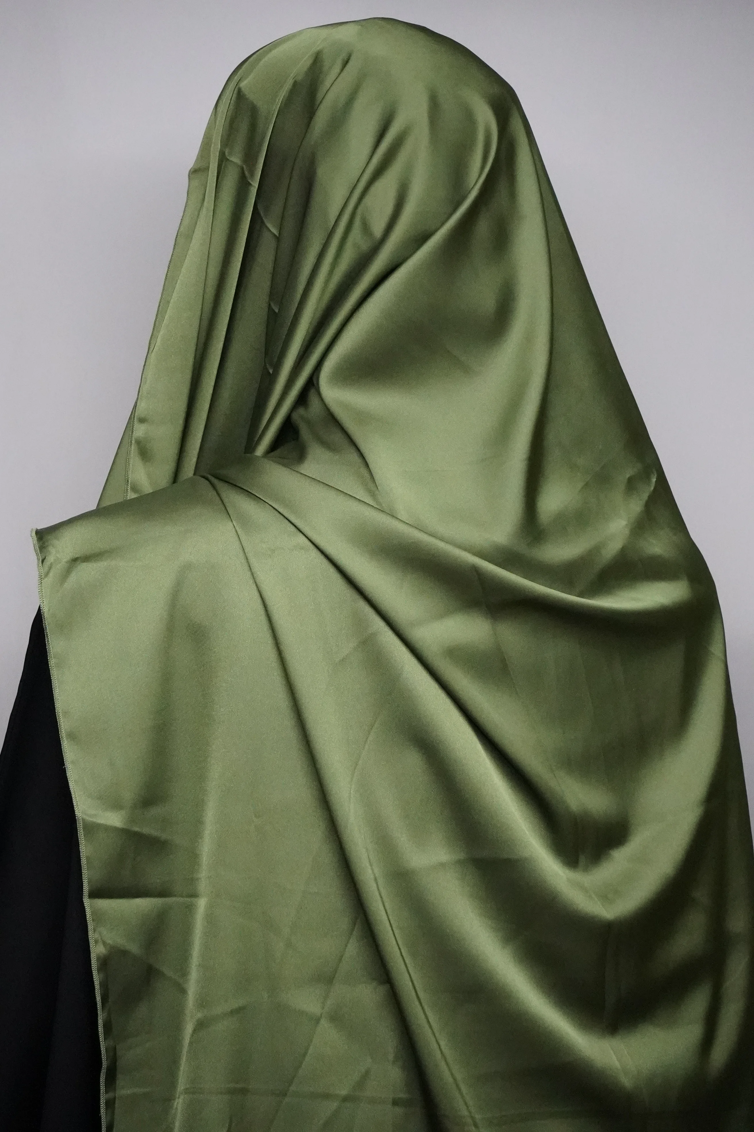 DSC00762 Premium Silk With High-Quality Stitch Olive Green