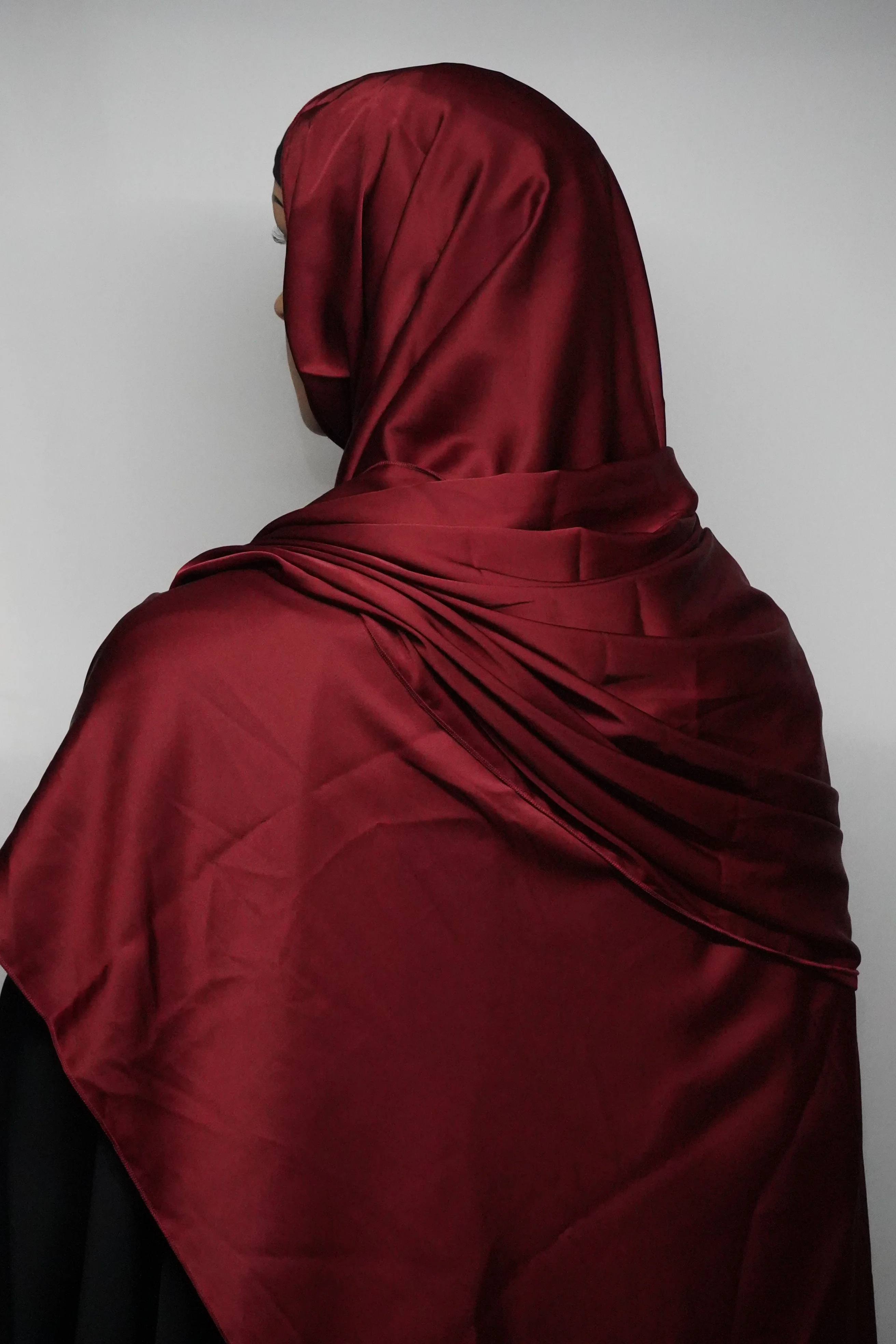 DSC00767 Premium Silk With High-Quality Stitch Maroon Red