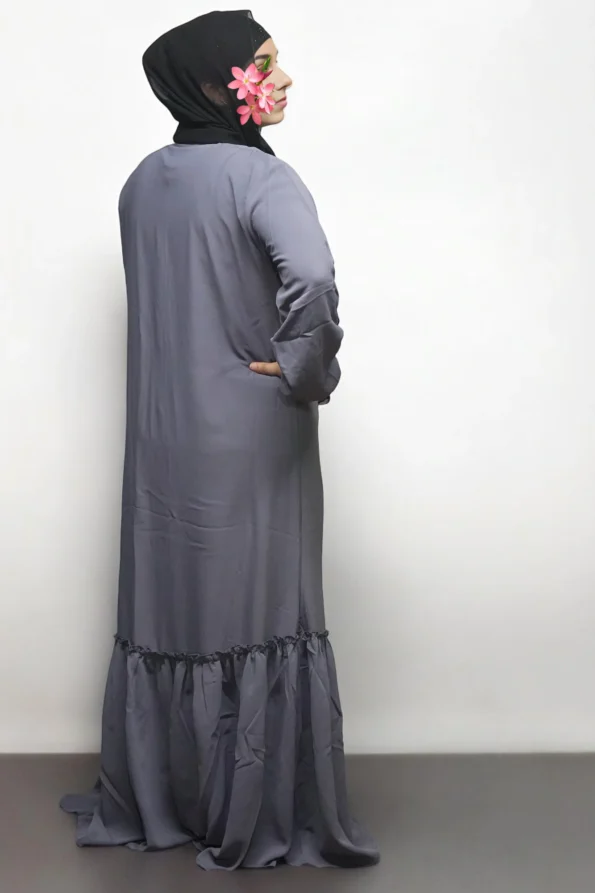 Burkha FULL BUTTON CHUN BOTTOM in GRAY-STONE