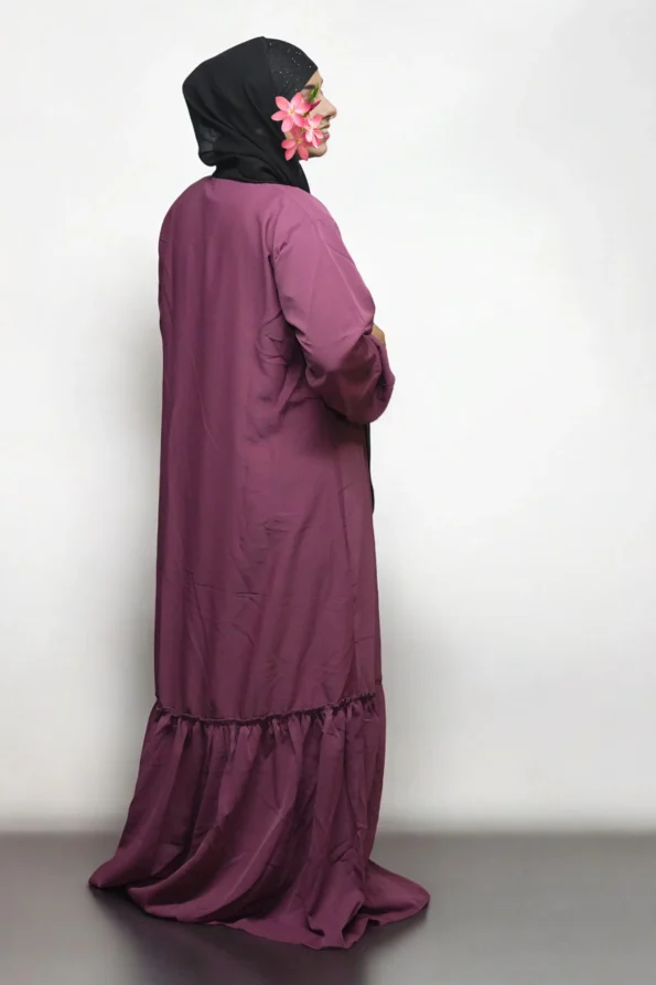 Burkha Full Button Chun Bottom in Pastel Pink