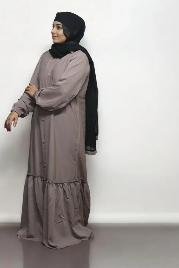 Burkha Full Button Chun Bottom in Coconut