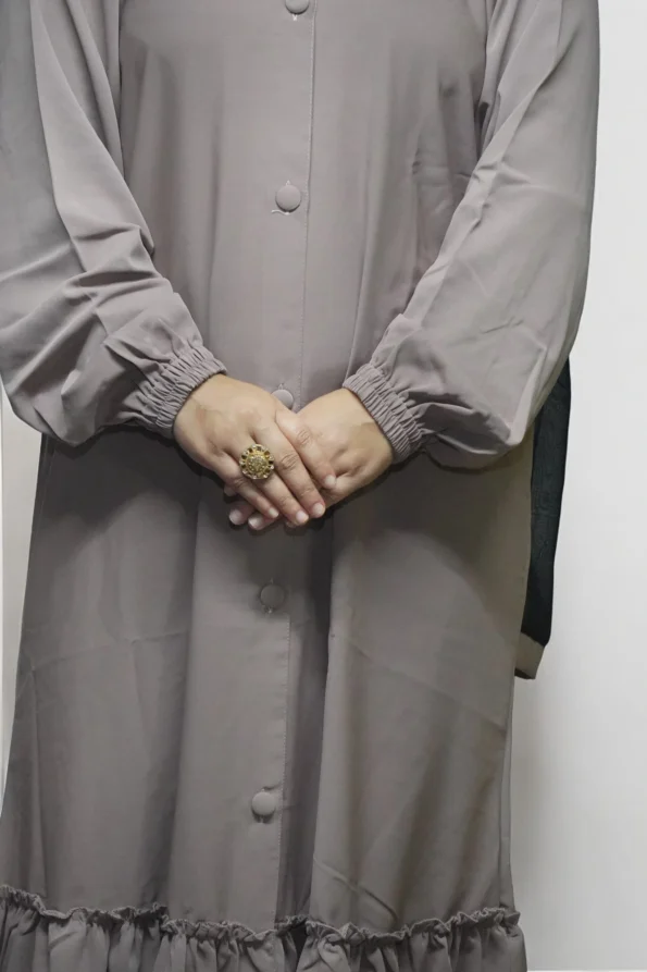 Burkha Full Button Chun Bottom in Coconut