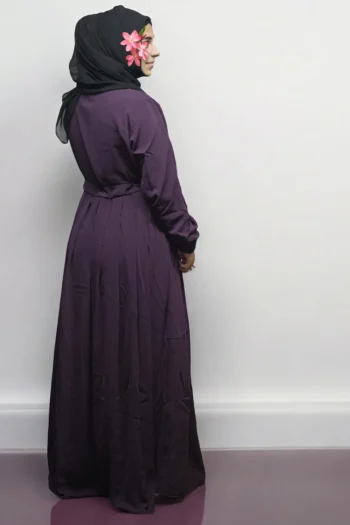 Burkha Waist Lace UMBRELLA in Dark Purple