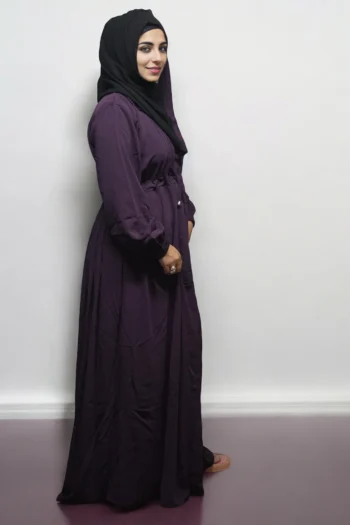 Burkha Waist Lace UMBRELLA in Dark Purple