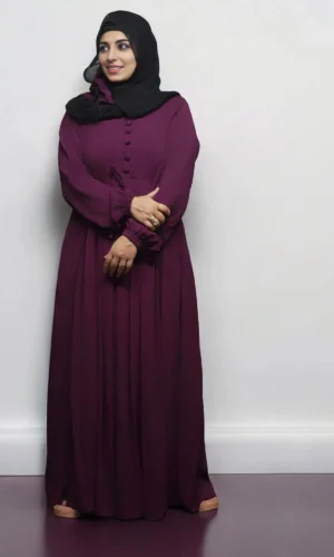 Burkha BUTTON STRIP UMBRELLA in Wine