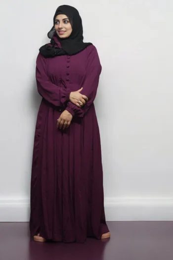 Burkha BUTTON STRIP UMBRELLA in Wine