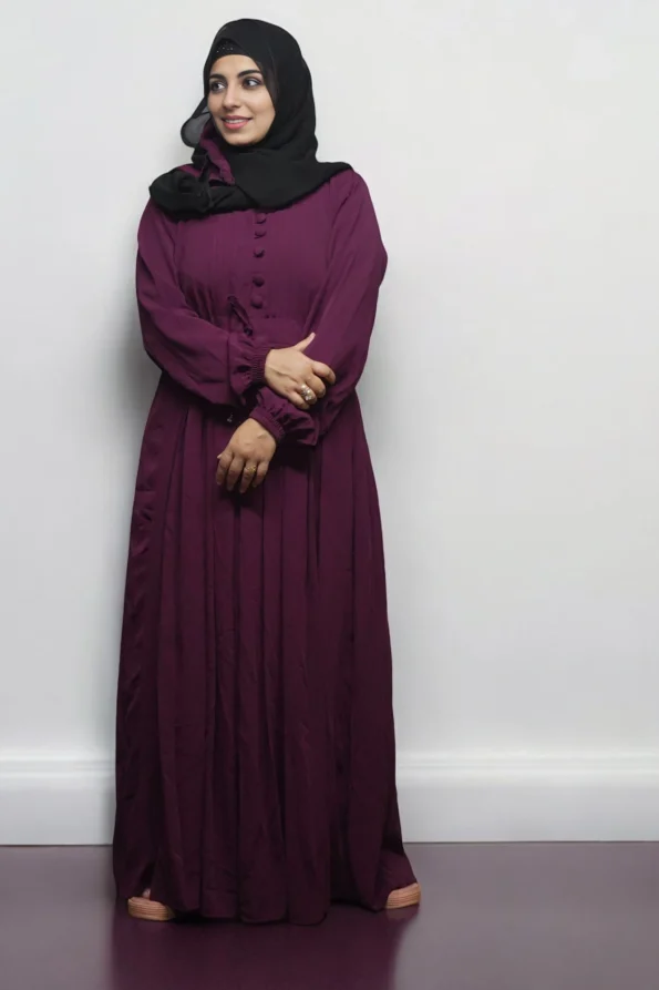 Burkha BUTTON STRIP UMBRELLA in Wine