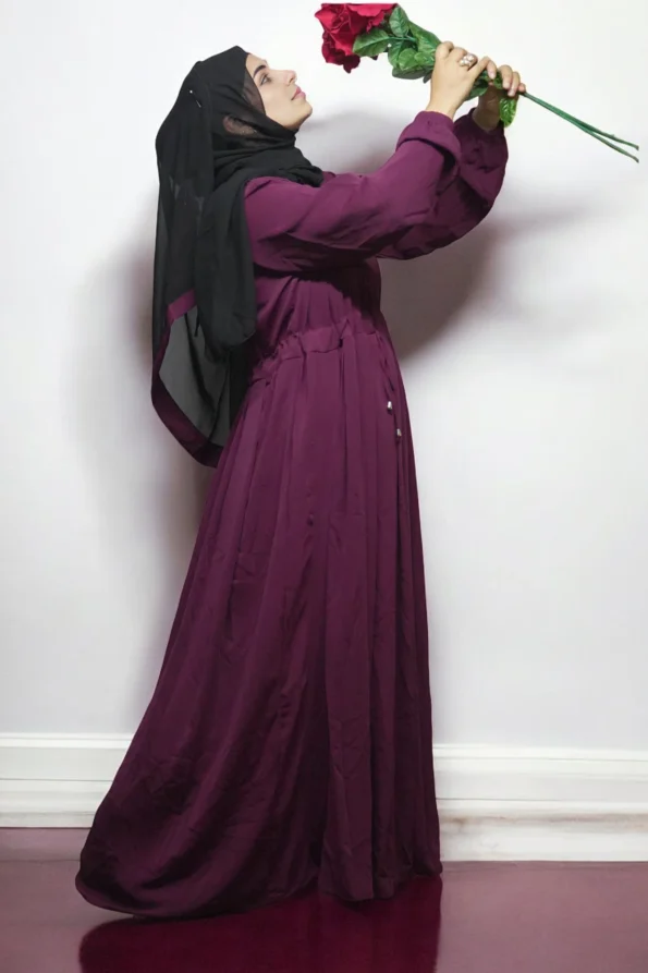 Burkha BUTTON STRIP UMBRELLA in Wine