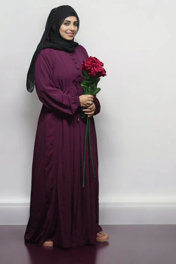 Burkha BUTTON STRIP UMBRELLA in Wine