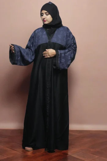 High-Quality Multi-Colored Burqa with Front Strip