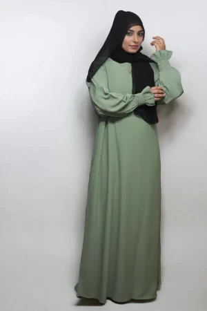 OLIVE SIMPLE LONG SLEEVES CHUN NO BUTTONS