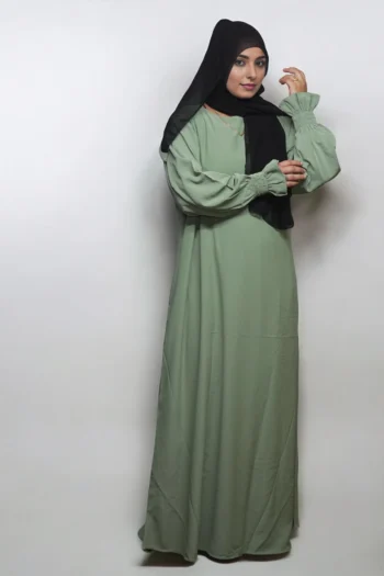 OLIVE SIMPLE LONG SLEEVES CHUN NO BUTTONS