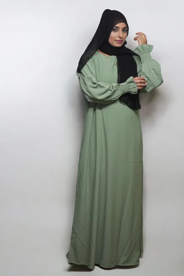 OLIVE SIMPLE LONG SLEEVES CHUN NO BUTTONS
