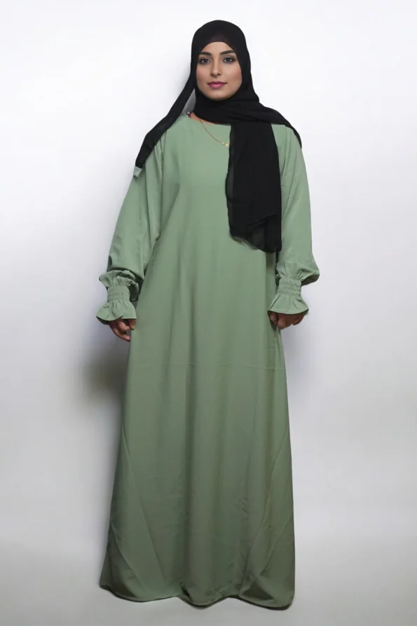 OLIVE SIMPLE LONG SLEEVES CHUN NO BUTTONS