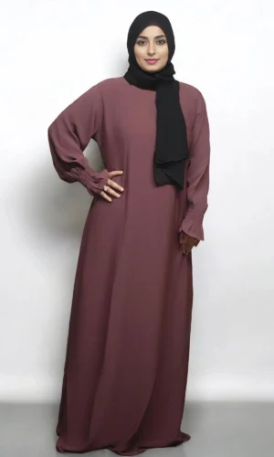 Simple Burkha Chun Sleeves in Brown