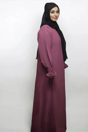 Simple Burkha Chun Sleeves in PASTLE PINK