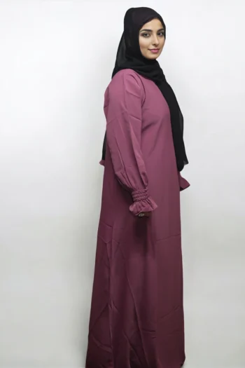 Simple Burkha Chun Sleeves in PASTLE PINK