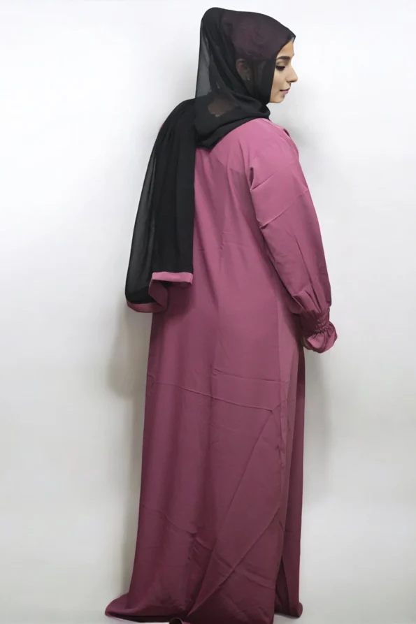 Simple Burkha Chun Sleeves in PASTLE PINK
