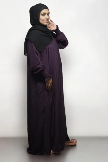 Burqa Umbrella Sleeve Heavy Chun in Wine