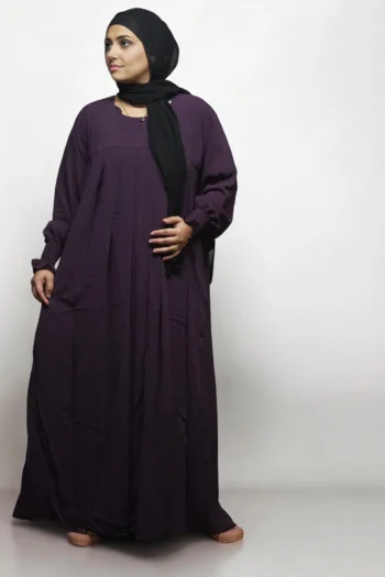 Burqa Umbrella Sleeve Heavy Chun in Wine