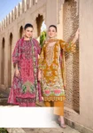 Pakistani Cambric Cotton Embroidered Salwar Suit Dress Wear Golden Mustard