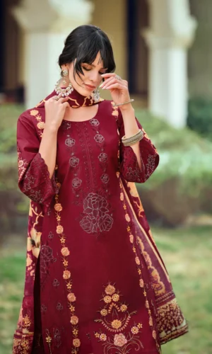 pakistani-pure-cotton-lawn-suit-maroon-bjoz1